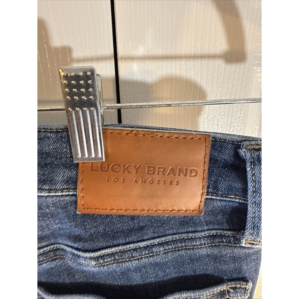 Lucky Brand Jeans Womens 10/30 Blue Low Rise Lolita Skinny‎ Dark Wash Raw Hem - Picture 5 of 10